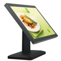 Monitor de Pantalla Táctil LCD VGA de 19 Pulgadas con Retroiluminación LED, Monitores Táctiles Capacitivos de Escritorio