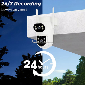 Caméra de surveillance agricole AI à suivi automatique avec alarme, double objectif, réseau sans fil, caméra dôme PTZ, visualisation à distance, audio bidirectionnel, caméra CCTV solaire 4G - Product Image 4