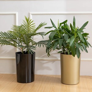Macetas y jardineras con forma <span class=keywords><strong>de</strong></span> planta verde grande para interiores <span class=keywords><strong>de</strong></span> diseño moderno, <span class=keywords><strong>precio</strong></span> barato al por mayor, jardineras decorativas para jardín con pintura - Product Image 4