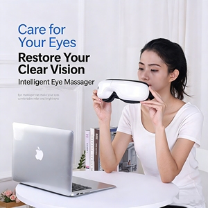 Masseur oculaire à air chaud pour soulager les migraines, récupérer de la fatigue oculaire avec <span class=keywords><strong>musique</strong></span>, thérapie silencieuse, soulagement du cycle sommeil - Product Image 2