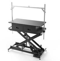 Table de toilettage pour animaux de compagnie Shernbao FT-818 électrique avec 2 tiroirs, hauteur réglable, table de toilettage pour salon d'animaux