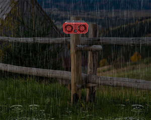 太阳能驱虫动物声光报警器，带红外远程报警系统，适用于鸟类和野猪的家庭驱虫器 - Product Image 6