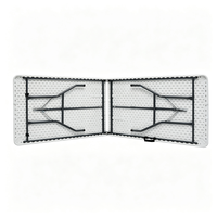 Ensemble table et chaises pliantes en plastique de haute qualité pour événements, appartement, salle à manger, loisirs, salon