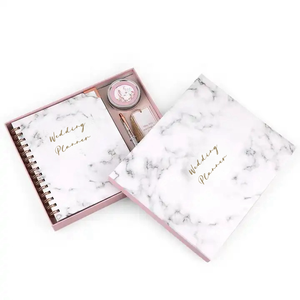 Cahiers de papeterie Journal planificateur de livre de <span class=keywords><strong>mariage</strong></span> Journal <span class=keywords><strong>personnalisé</strong></span> avec coffrets cadeaux ensemble feuille d'or YO planificateurs de <span class=keywords><strong>mariage</strong></span> pour la mariée - Product Image 2