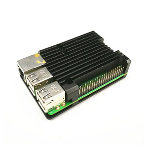 מארז אלומיניום ל-<span class=keywords><strong>Raspberry</strong></span> <span class=keywords><strong>Pi</strong></span> <span class=keywords><strong>4</strong></span>/3 עם מאוורר קירור כפול ומארז מתכת שחור עבור <span class=keywords><strong>Raspberry</strong></span> <span class=keywords><strong>Pi</strong></span> 4B/3B/3B+ - Product Image 3