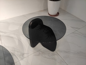 Tavolini centrali rotondi in <span class=keywords><strong>vetro</strong></span> temperato - Product Image 3