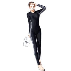 Traje de Buceo Profesional de Manga Larga con Cuello Alto, Traje de Baño de Una Pieza para Mujer, Protección Solar para Surf en Invierno, Talla Grande, 0.5mm 2.0mm - Product Image 5