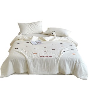 1688 Kids <b>Quilt</b> 3 Jin Double Layer Gauze Cotton Breathable Summer Air Conditioning Blanket With Cartoon Embroidery - Product Image 5