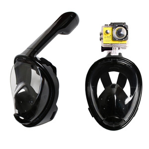 Masque intégral de plongée en apnée, verre trempé 4,0 mm, plastique universel, sports nautiques 6+ - Product Image 2