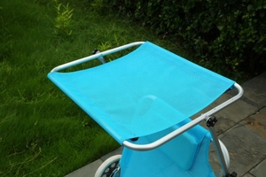 Phong cách Hiện Đại Giải trí ngoài trời đồ nội thất bên bờ biển gấp giường phòng chờ dù để che nắng vải gấp bãi biển ghế bánh xe-cho công viên khách sạn - Product Image 5