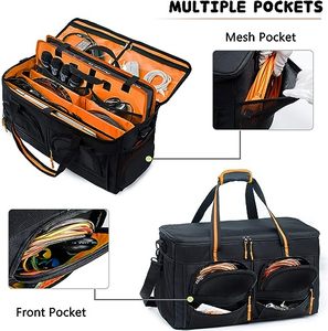 Échantillon gratuit, étui pour câble de données portable à double couche, étanche, accessoires organisateur, sac de transport, sacs de rangement numériques - Product Image 4