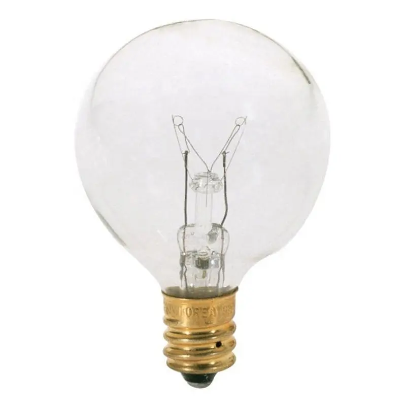 Hot Koop G40 Globe Gloeilampen Met E12 Kandelaar Schroef Base,120V 5W Vervanging Lampen Voor String Lights