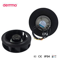 Ventilateur centrifuge à pales courbées en arrière de 8 pouces (190 mm) 220 V AC, 318 CFM (540 m³/h), avec roue en PA66 pour armoires de commande électriques moyennes