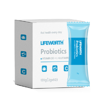 Supplément de probiotiques pour femmes Lifeworth 50 milliards d'UFC 11 souches Capsule dure Fibres alimentaires Formule de santé vaginale pour