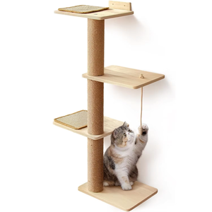 Árbol de gato suspendido moderno Arbre a Chat Plafond con pared, escaleras, cama para gatos y plataforma de juego - Product Image 5