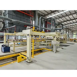 Ucuz hafif tavan çimento plaka Mineral Fiber akış süreci üretim ekipmanları üst fabrika