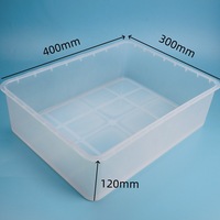 MSK PFA Box 240*170*110 mm Lid; Acid-Alkali-Resistant Square Trough; One-Piece Molded Container for Instrument Cleaning Soaking;