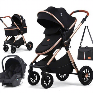 Cochecito Plegable 3 en 1 Estilo Europeo, Multifuncional con Silla <span class=keywords><strong>de</strong></span> Auto, Gran Venta - Product Image 3