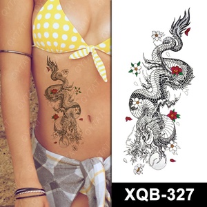 Trasferimento dell'acqua disegni tribali di alta qualità adesivo braccio corpo falso tatuaggio temporaneo drago/tatuaggio per uomo donna - Product Image 6