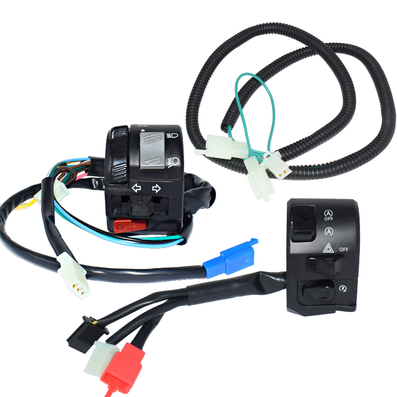 Motorcycle Handle Switch Assembly Set Universal Motorcycle Side Handle Bar Switch