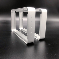Profilé en aluminium personnalisé, extrusion, boîtier, écran tactile, cadre de pliage, pièces de boîtier CNC pour l'extérieur, cadre en aluminium