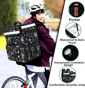 Bolsa Térmica Impermeable para Reparto de Comida, Bolsa de Reparto de Pizza Caliente, Bolsa Térmica Personalizada para Motocicleta - Product Image 6