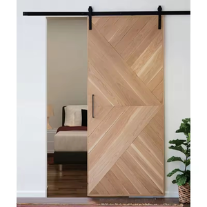 ประตูบานเลื่อนไม้เนื้อแข็งแบบกันน้ำทันสมัยสำหรับอพาร์ทเมนต์ ห้องนอน ห้องครัว ตู้เสื้อผ้า - Product Image 6