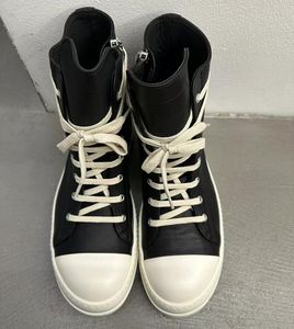 Top Quality Men Shoes Low Top Women <b>Sneaker</b> Black Lace up Designer shoes Luxury brands Owens Leather Thick-sole Casual Flat Shoe - Product Image 6