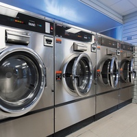 Lave-linge et sèche-linge entièrement automatiques pour hôtels, équipement de blanchisserie commercial à monnayeur 12 kg