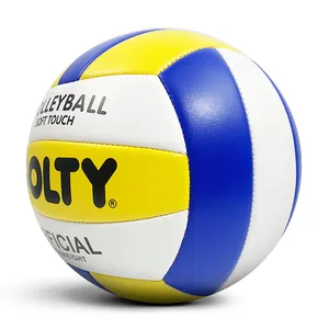 High Quality Volleyball Ball Size 5 Custom Printed Machine Stitched Volleyball Soft Touch Custom Print Volleyball