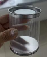 Tube en acétate de PET, boîte ronde en plastique pour biscuits, emballage personnalisé pour produits, emballage cylindrique