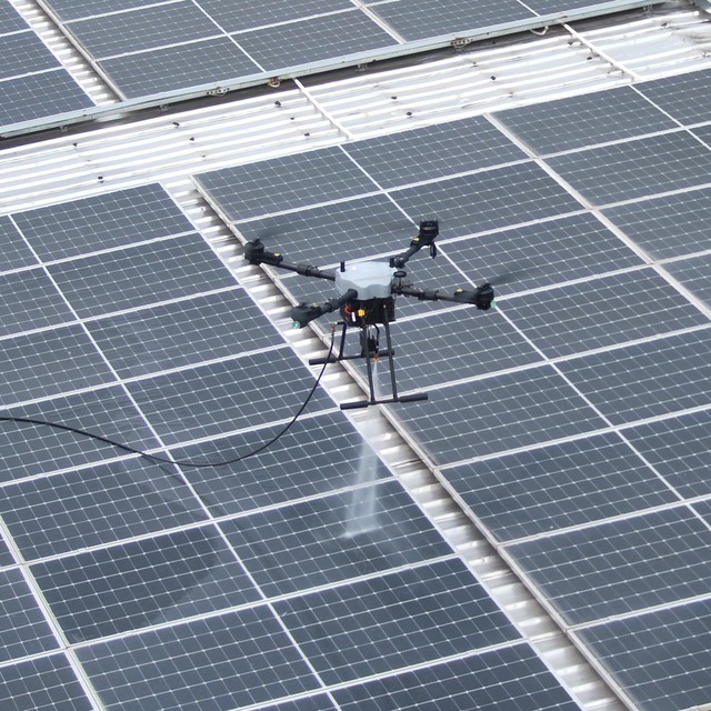 JIUSI D15R Commercial Automatic Facade Cleaning Drone with 15KM Range with Camera & Remote Control for Solar Panel Glass Washing