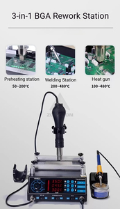 Estación <span class=keywords><strong>de</strong></span> Precalentamiento Digital con <span class=keywords><strong>Pistola</strong></span> <span class=keywords><strong>de</strong></span> Aire Caliente <span class=keywords><strong>para</strong></span> Soldadura <span class=keywords><strong>de</strong></span> <span class=keywords><strong>Componentes</strong></span> Electrónicos - Product Image 3