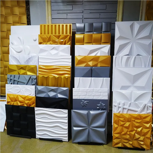 <span class=keywords><strong>3D</strong></span> PVC壁パネルカスタマイズ可能ホワイトデザイン屋内屋外モダンスタイル倉庫内装装飾用 - Product Image 1