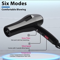Nouveau Sèche-cheveux Salon professionnel 3 réglages de chaleur Sèche-cheveux avec fonction Cool Sèche-cheveux professionnel