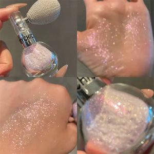 Haute qualité Bling végétalien visage corps végétalien surligneur vaporisateur surligneur en gros maquillage paillettes 3d drôle surligneur puissance - Product Image 2