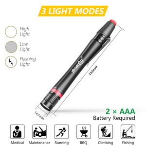 Skywolfeye Pen <b>Flashlight</b> B23 <b>Led</b> Medical Penlight With Clip - Product Image 2