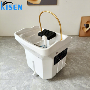 Bac à shampoing pour personnes handicapées avec réservoir d'eau, spa capillaire pour salon de beauté, mobilier en stock, grande taille - Product Image 1