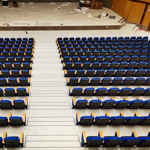 كرسي قاعة محاضرات قابل للطي من القماش ، مقعد كنيسة للمدرسة والمسرح ، أثاث للفنادق والمستشفيات - Product Image 5