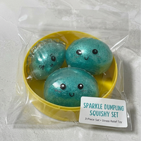 Boîte Mystère d'Halloween : Squishy en forme de Dumpling et Balle Anti-stress TPR, Fournitures de Fête, Cadeau en Forme de Fantôme