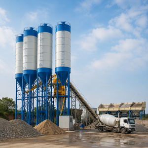 เครื่องผสมคอนกรีตแบบเพลาคู่ควบคุมด้วย PLC กำลังการผลิตสูงจากผู้ผลิต OEM ของ Corey รุ่น HZS90 สำหรับสายการผลิตคอนกรีตในโครงการโครงสร้างถนนและสาธารณูปโภค - Product Image 5