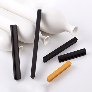 Phụ kiện nội thất phần cứng Matt Đen nhôm Tủ Ngăn Kéo kéo xử lý cho nhà bếp phòng ngủ tủ quần áo ngoài trời thiết kế hiện đại - Product Image 3