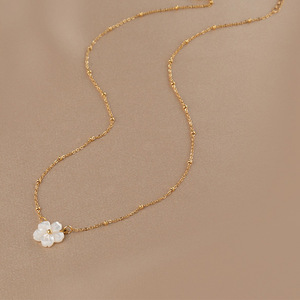 Gargantilla minimalista chapada en oro <span class=keywords><strong>de</strong></span> 18 quilates para mujer, collar diario <span class=keywords><strong>de</strong></span> perlas <span class=keywords><strong>de</strong></span> agua dulce, joyería para fiesta y boda, regalo para damas <span class=keywords><strong>de</strong></span> honor - Product Image 3