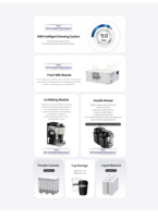 Distributeur automatique de café commercial haut de gamme MB1 avec système de lait frais pour les zones de réception d'entreprise haut de gamme