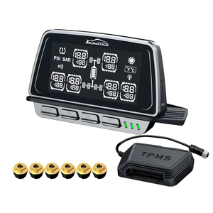 Màn hình lớn hiển thị áp suất và nhiệt độ lốp xe 6 bánh, thiết kế màn hình màu, cảm biến ngoài tích hợp, hệ thống giám sát áp suất lốp xe tải (TPMS) - Product Image 1