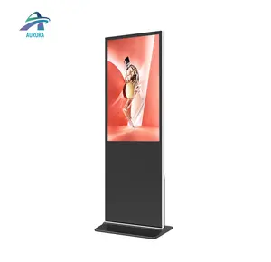 Display Lcd papan iklan Digital luar ruangan untuk mesin penjual Totem iklan dengan layar iklan