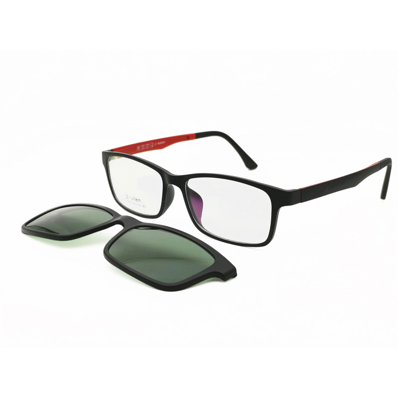 C2 nero-rosso con lente grigia