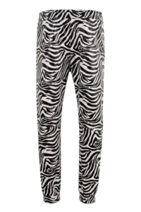 Pantalones de Mujer Personalizados 100% Cuero Nappa con Estampado de Cebra, Corte Entallado, Marca Privada OEM/ODM, Pantalones Clásicos de Lujo - Product Image 3