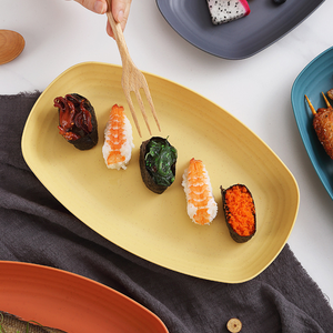 Platos <span class=keywords><strong>de</strong></span> Plástico Clásicos Ovalados <span class=keywords><strong>para</strong></span> Fiestas y Cenas, Bandeja <span class=keywords><strong>de</strong></span> Plástico Resistente al Calor Multicolor <span class=keywords><strong>para</strong></span> Alimentos, Venta al por Mayor - Product Image 2