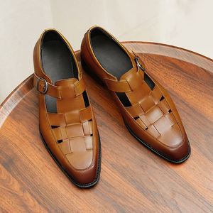 Nouvelle Tendance : Chaussures Habillées Noires en Cuir Véritable pour Hommes, Style Britannique Authentique, Idéales pour Mariages et Soirées - Product Image 5